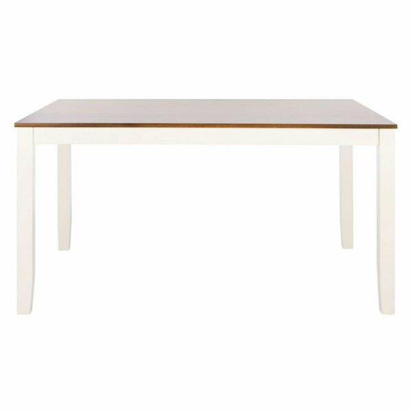 Safavieh Silio Rectangle White & Natural Dining Table - 30 x 57 x 36 in. DTB9213A